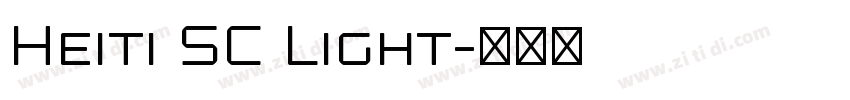 Heiti SC Light字体转换